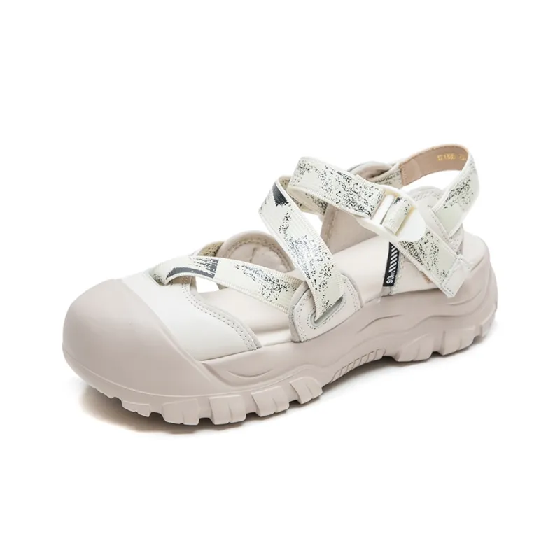 Jay Beach Sandals Women's Beige/Black-1