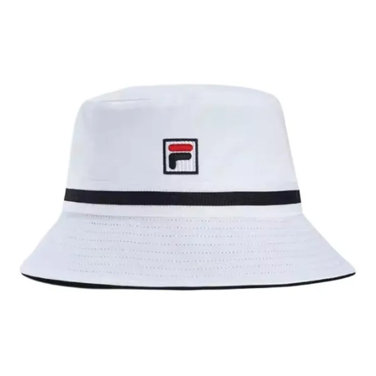 FILA Polyester Cotton Bucket Hats Unisex White-1