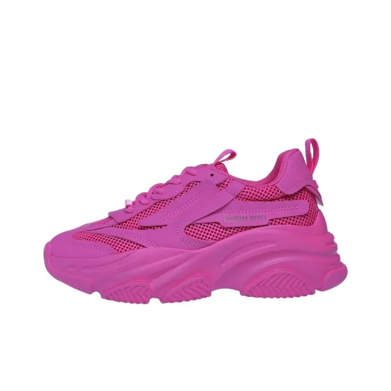 STEVE MADDEN Low-Top Chunky Sneakers Women's Pink-0
