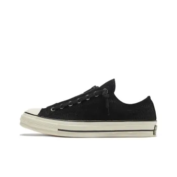 Chuck 70 Converse Zip Low 'Embossed Suede Black Egret'
