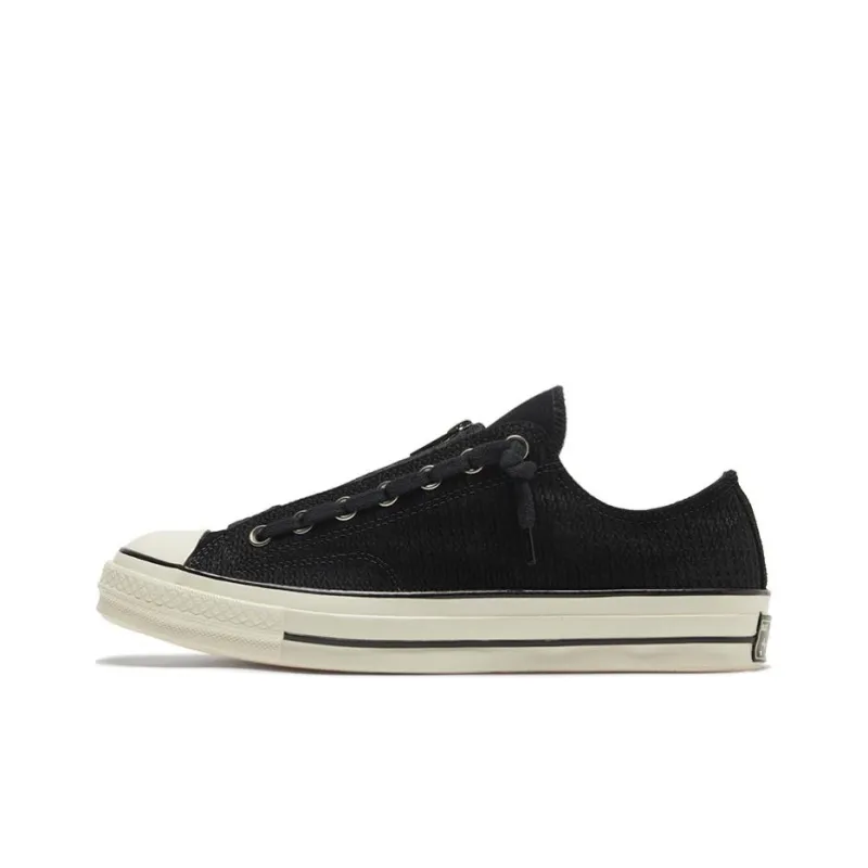 Converse Chuck 70 Zip Low 'Embossed Suede Black Egret'-0