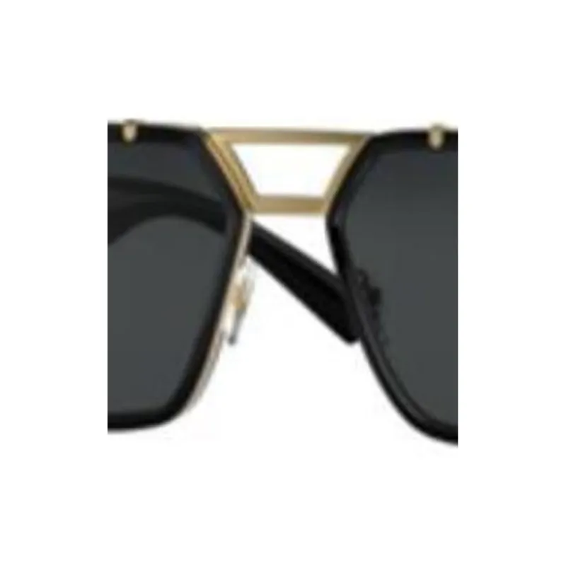 VERSACE Aviator Sunglasses Men's Black-2