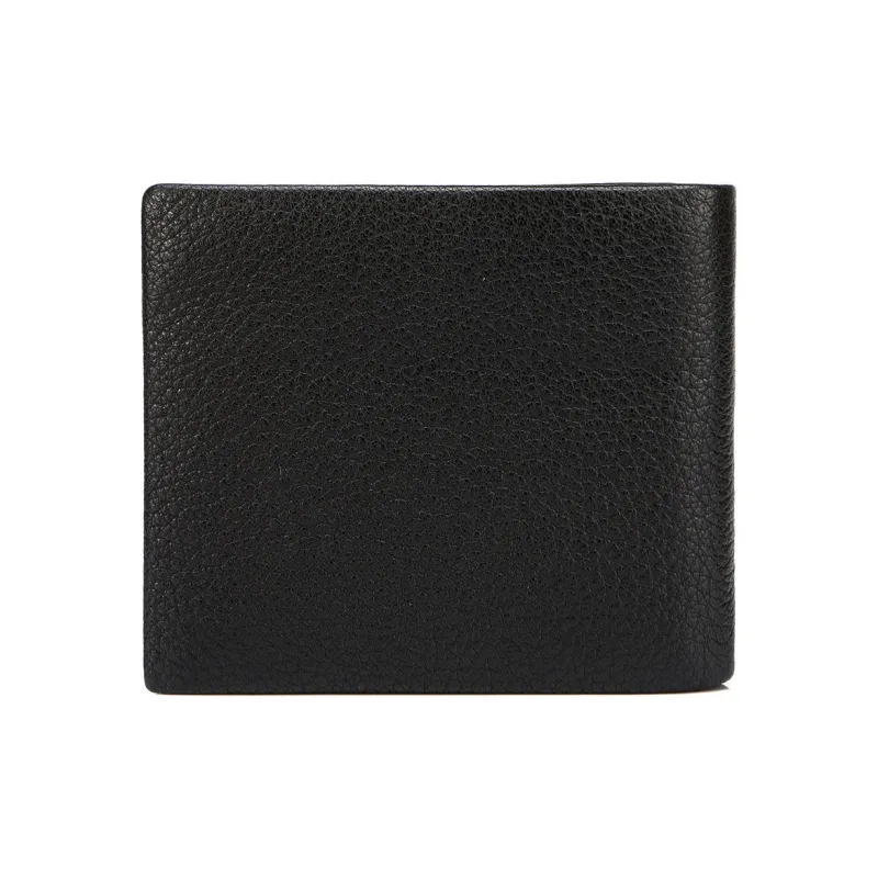 SEPTWOLVES Cow Leather Wallet Men's Black-11