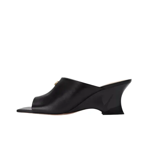 COACH Abrasion-Resistant Slide Slippers 6.3cm Women's Black
