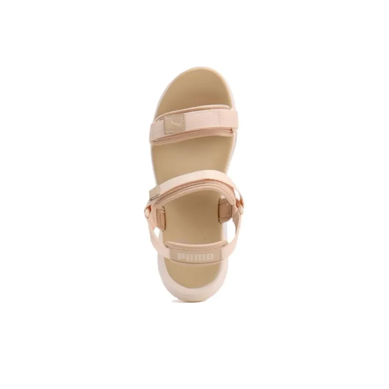 PUMA Bora One Strap Sandals Medium Heel Women's Ecru-3