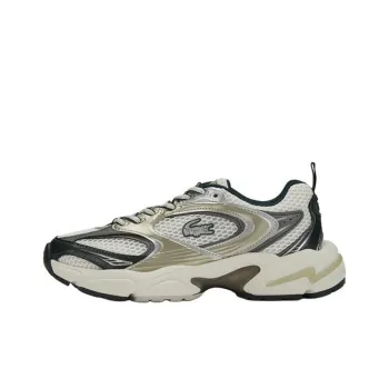 LACOSTE Breathable Lightweight Low Top Casual Shoes Women's Dark Green