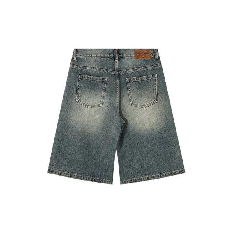 KORAKUBLUE Denim Shorts Unisex Vintage Blue-1