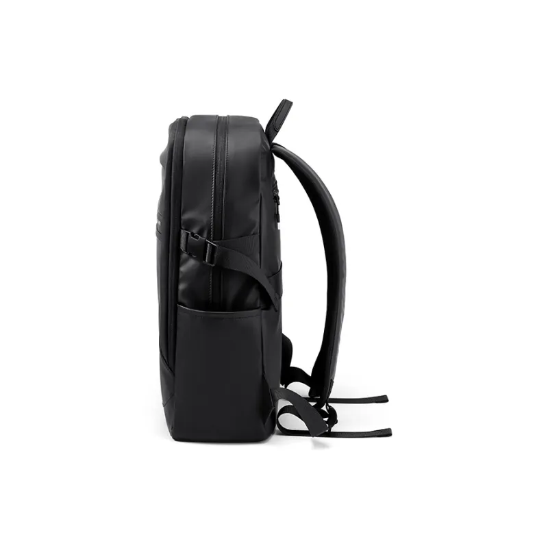 MashaLanti PU Travel Bags Backpack Regular Unisex Black-2