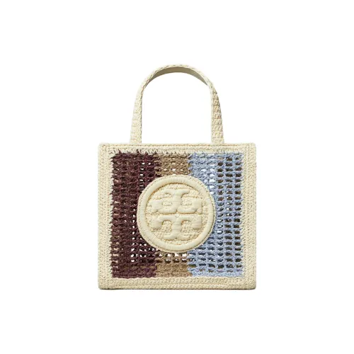 TORY BURCH Ella Plant Material Tote Bag, Shopping Bag, Handbag Mini Women's Multicolor