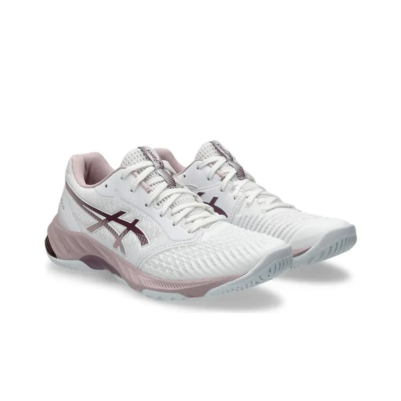 Asics Netburner Ballistic Ff 3 White Watershed Rose Women's-2