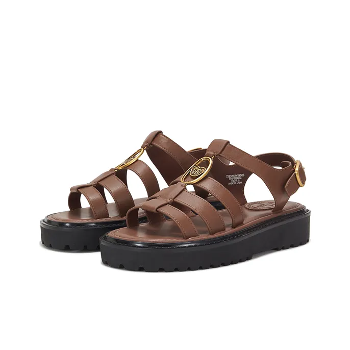 Teenie Weenie Roman Sandals Women's Brown-3