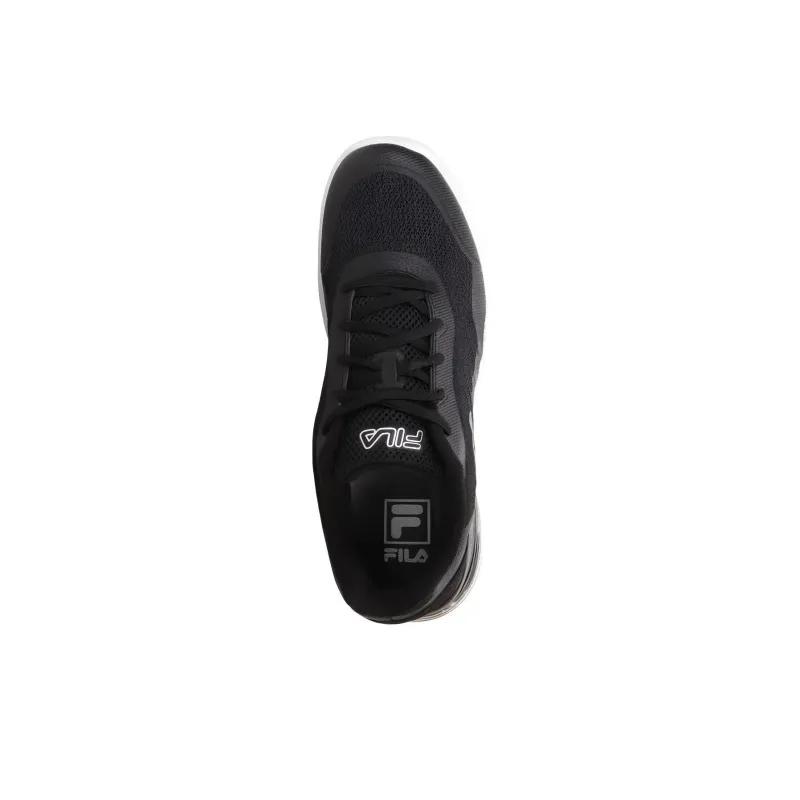 FILA Durable Breathable Low Top Running Shoes Men's Black-2