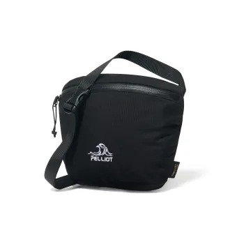 PELLIOT Scratch Resistant Abrasion Resistant Sports Bag, Crossbody Bag Unisex Obsidian Black/Ecru/Golden Palm Brown