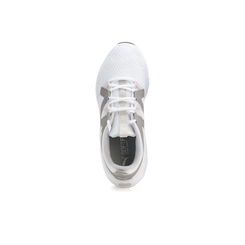 PUMA Softride Anti Slip Wear Resistant Low Top Casual Running Shoes Unisex White-3