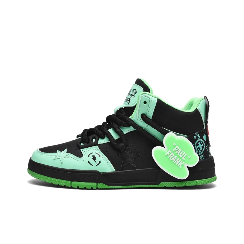 PAUL FRANK Coverage Anti-Slip And Wear-Resistant High-Top Skateboard Shoes Unisex-8