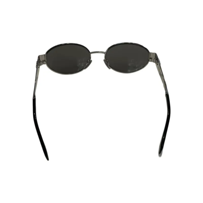 CELINE Oval Sunglasses Women's Silver-2