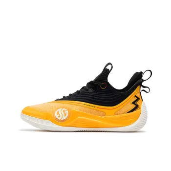 361° Zen 6 BE WATER Cushioning Anti Slip Wear Resistant Breathability Low Top Basketball Shoes Men's Vintage Yellow