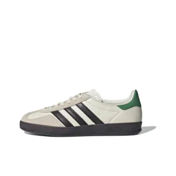 Adidas Originals GAZELLE INDOOR Non slip Lightweight Low Top Skateboard Shoes Unisex Beige Black