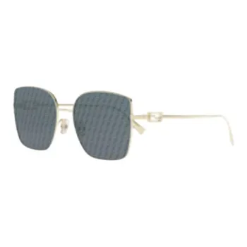 FENDI Square Sunglasses Women's Gold