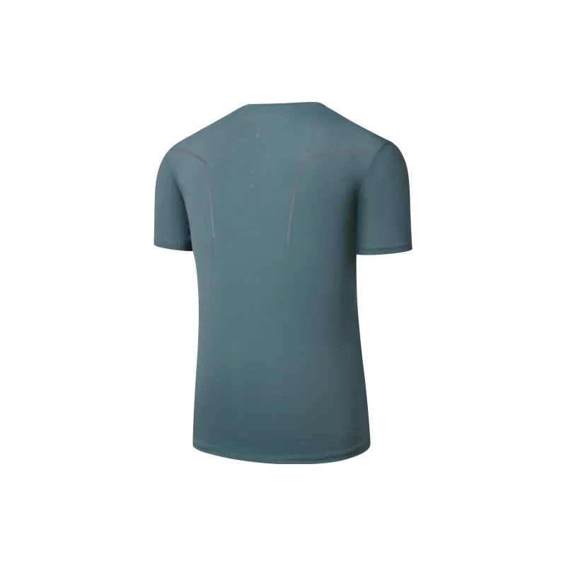 Erke T Shirt Men's Stone Yu Blue-1