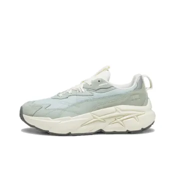 PUMA Spina Nitro Tonal Anti Slip Wear Resistant Low Top Casual Shoes Women's Gray Green