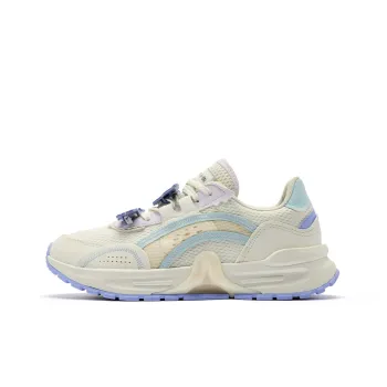 QIAODAN Uh-huh Light Cushioning Wear-Resistant Low-Top Casual Shoes Women's White Purple