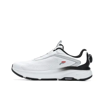 FILA BOA NUVOLE 2 Anti Slip And Wear Resistant Breathable Low Top Running Shoes Men's Outstanding White