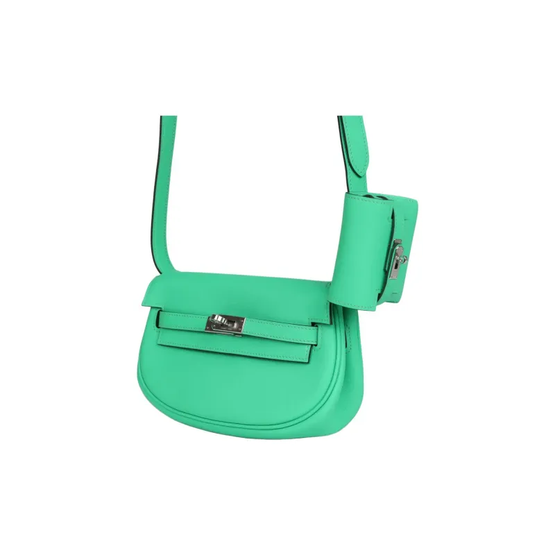 HERMES Kelly Swift Calfskin Crossbody Bag Shoulder Bag Women's 0Z Vert Comics Comic Green-1