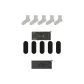 5-Pack Men's No-Show Socks+Mesh Hole Socks (Gray *5+Black No-Show Socks *5)