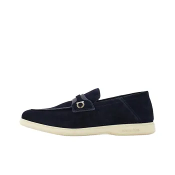 FERRAGAMO GANCINI Loafers Men's Blue