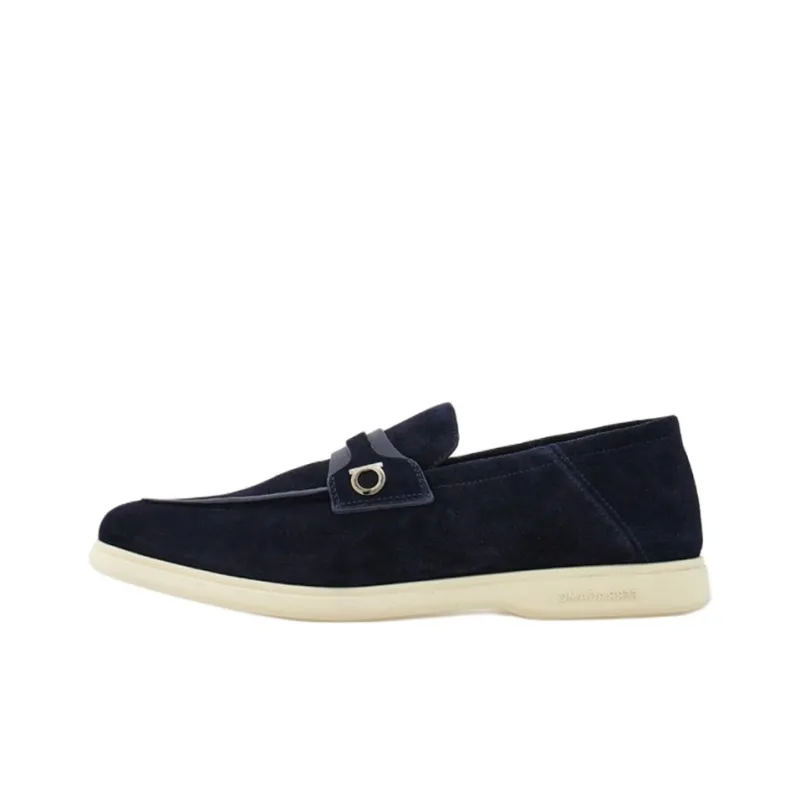 FERRAGAMO GANCINI Loafers Men's Blue-0