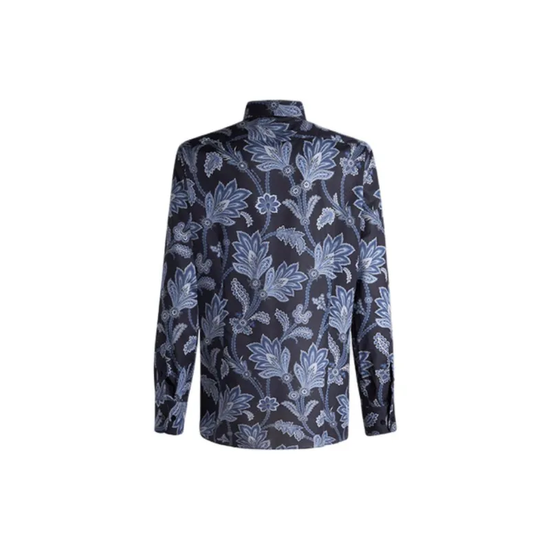 ETRO Floral print Poplin Shirt-1