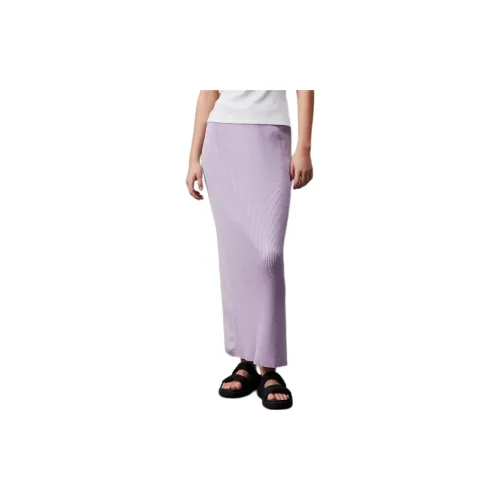 Calvin Klein Casual Long Skirts Women's Light Purple