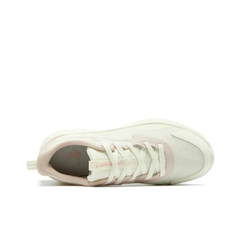 QIAODAN Cushioning Rebound Low Top Running Shoes Women's White Pink-4