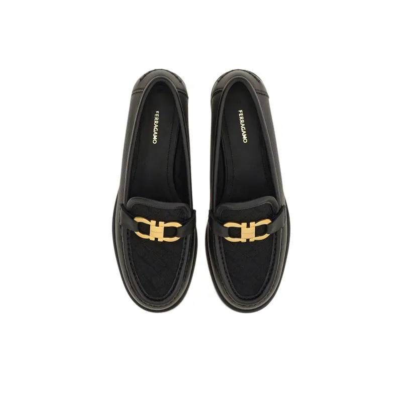 FERRAGAMO GANCINI Loafers Women's Black-3