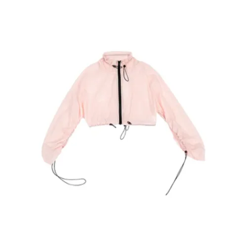 Fragment Cropped Coats Women's Pink