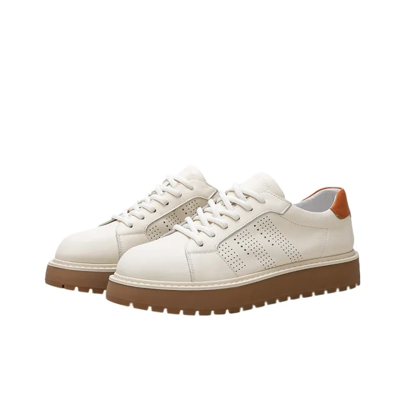 OCEANIA ROO Skateboard Shoes Men Low-Top White-1