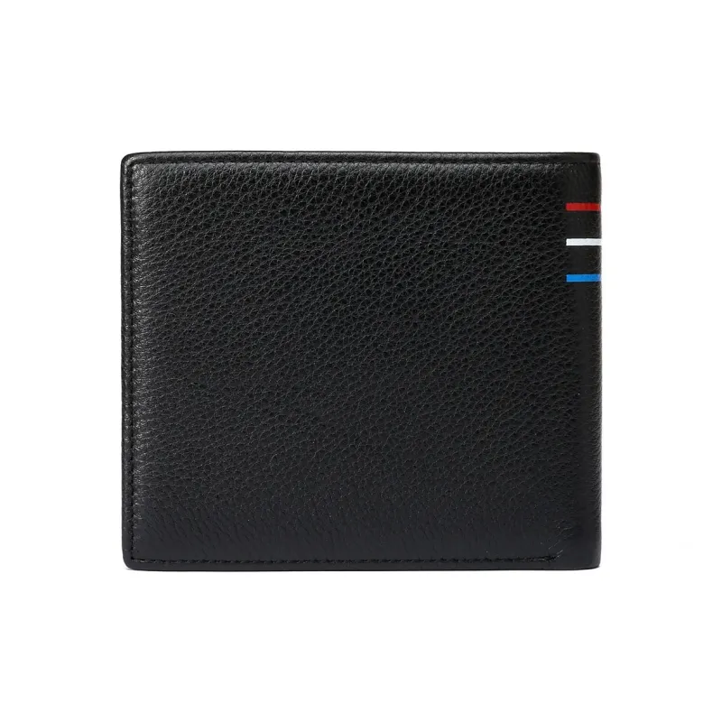 SEPTWOLVES Cow Leather Wallet Men's Black-13