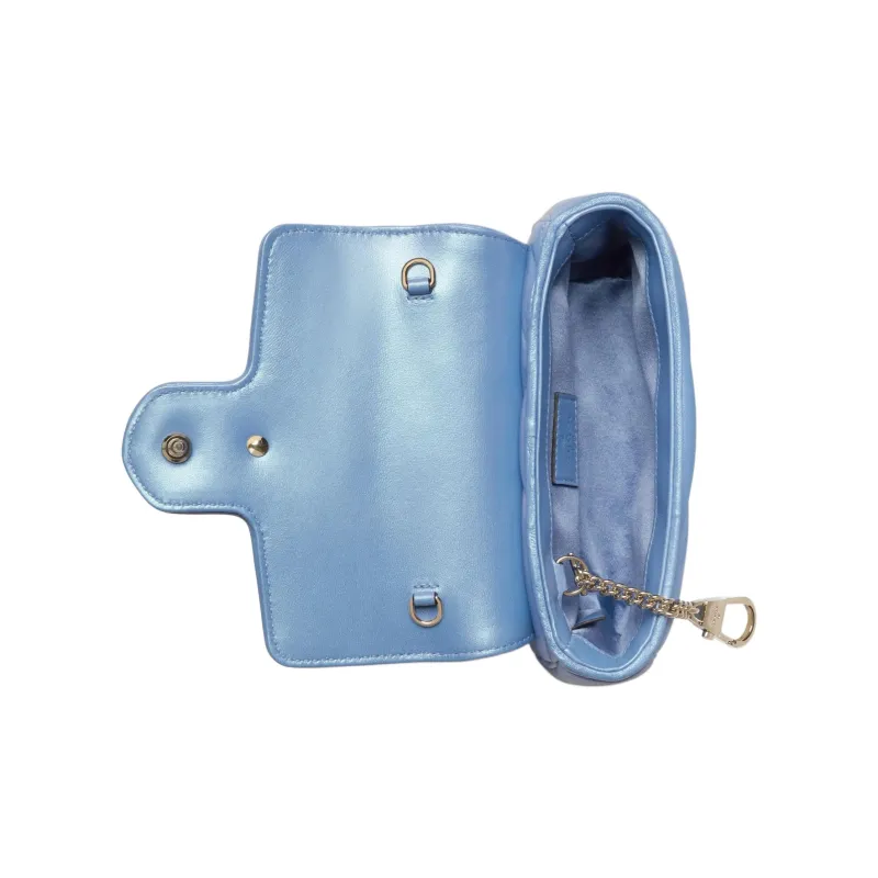 GUCCI GG Marmont Quilting Leather Shoulder Bag Crossbody Bag Extra Mini Women's Light Blue-6