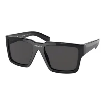 PRADA Subject To Official Website Square Sunglasses Men's Black/Gray