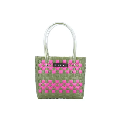 MARNI Woven Designed Top Handle Bag