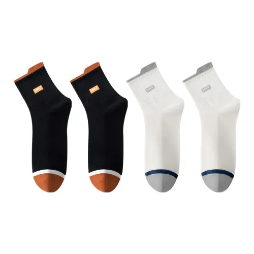 FAIRWHALE Mid-Calf Socks Men's 4 Pack