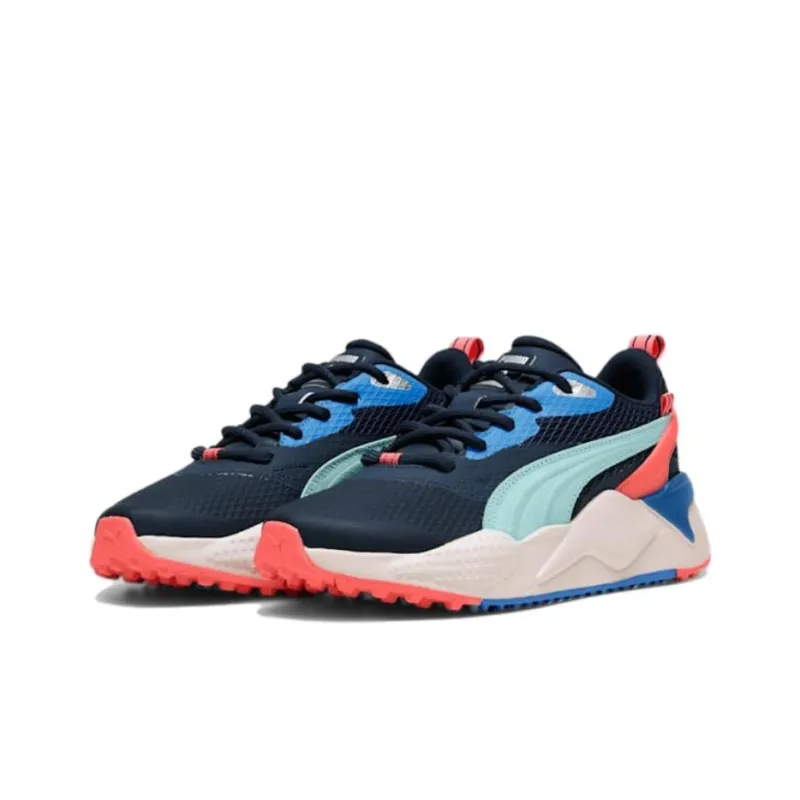 PUMA GS X Efekt Cushioned Slip Resistant Low Top Golf Shoes Women's Black Blue-2
