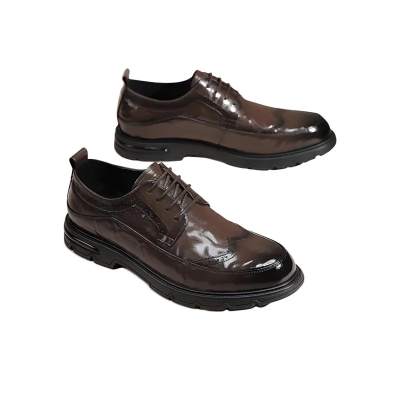 G.N.SHIJIA Dress Shoes Men's Brown-3