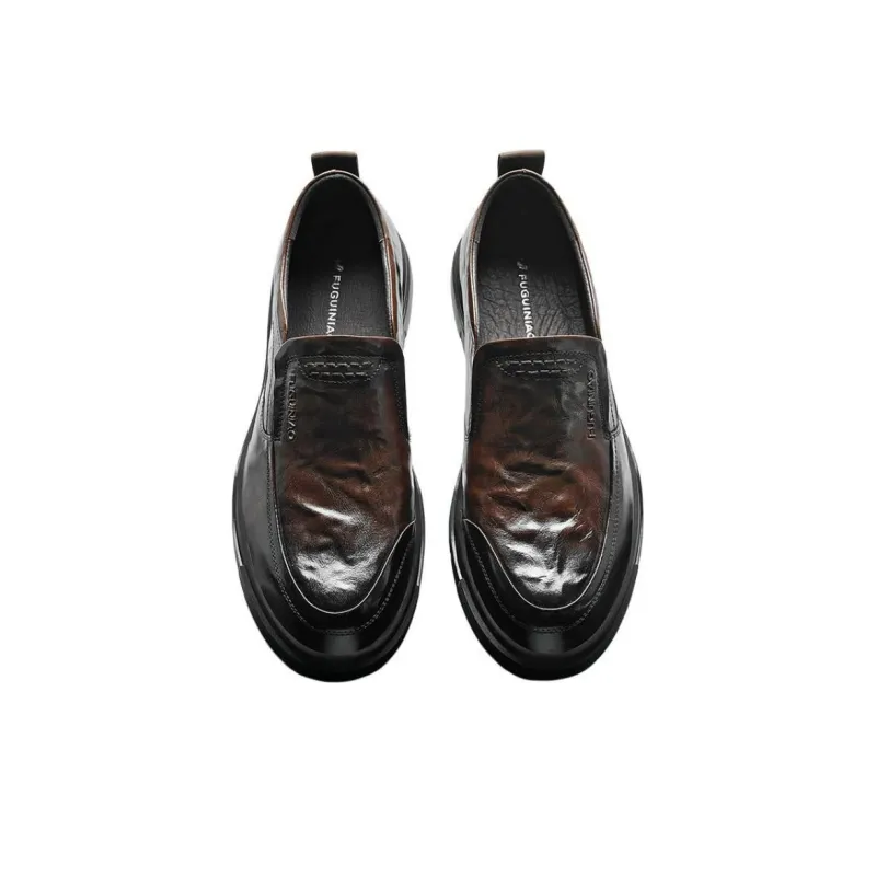 Rich birds Men's Casual Shoes Men Low Top Black/Brown-5