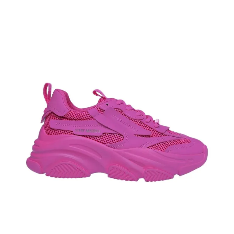STEVE MADDEN Low-Top Chunky Sneakers Women's Pink-1