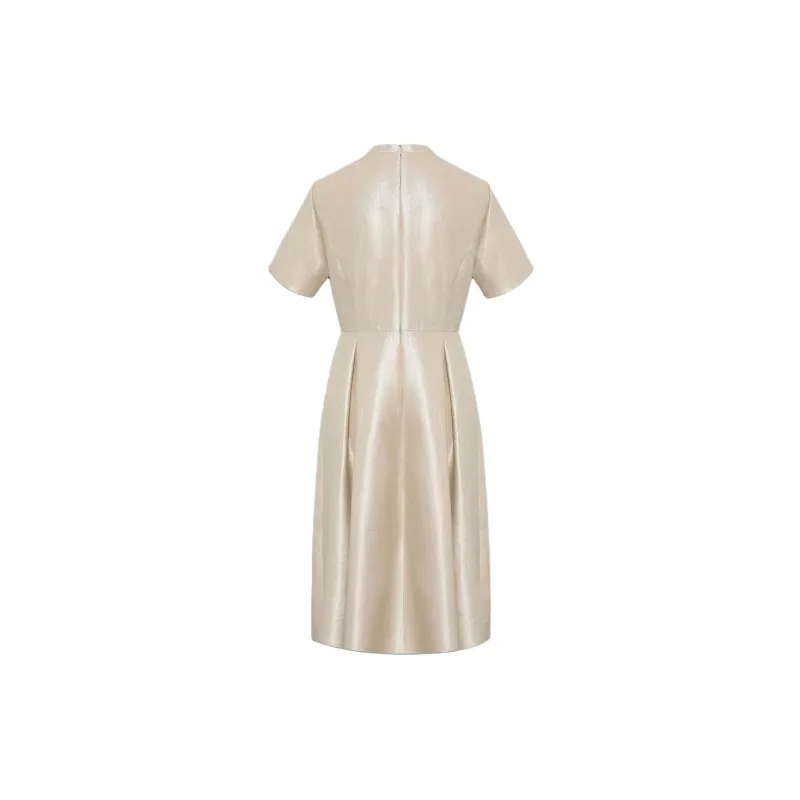 BBLLUUEE SS24 Short Sleeved Dress Women's Mist Purple-1