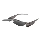 Transparent Gray Frame with Gray Lens