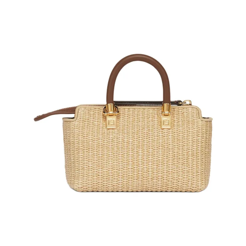 FENDI By The Way Series Polyamide With Polyester One Shoulder Handbag, Crossbody Bag Mini Women's Beige-2