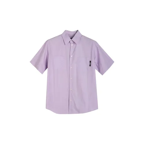 MSGM Shirts Men Purple